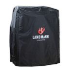 LANDMANN Grill cover, PVC grill accessories, weatherproof, cover for barbecues of 60 x 80 x 120 cm, grill cover, tarpaulin for outdoor, weather protection cover for barbecues, tear-resistant