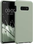 kwmobile Case Compatible with Samsung Galaxy S10e Case - TPU Silicone Phone Cover with Soft Finish - Gray Green