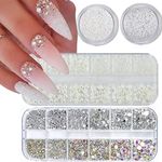 4 Boxes Flatback Rhinestones and Pe