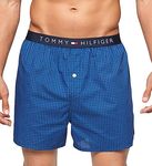 Tommy Hilfiger Men's Underwear Woven Boxers, Indigo, X-Large