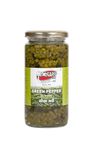 Memsaab Green Pepper Pickle (400 g) | Green Pepper in Brine | Use as pizza topping, in sandwich and salad