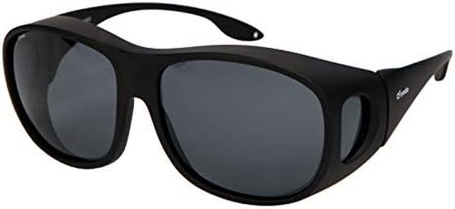 Yodo Over Glasses Sunglasses with Polarized Lenses for Men and Women Driving Cycling Fishing - UV400,Black
