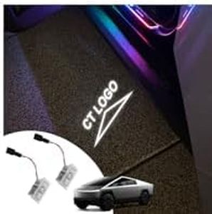 Hansshow 2PCS Welcome Door Projector Light for Cybertruck Lights Led Welcome Door Lamps 2025 Cybertruck Accessories