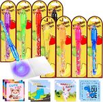 Invisible Ink Pen for Kids, Toys for Girls Boys, Party Favors for Kids,Secret Message Magic Markers for Boys Girls Fun Activity, Gift for 6-12 Year Old Girls Boys Birthday Christmas (8PCS+Notepad)