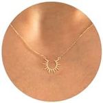 HANLI 14K Gold Plated Sunshine Neck