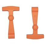 2-Pack Replacement Lid Latches Compatible With Yeti and RTIC Hard Coolers, Designed and Manufactured - Larger, Ergonomically Improved Design That Fits all Yeti Tundra Coolers (Burnt Orange)