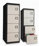 Amazon Brand - Solimo Steel Filing Cabinet 4 Drawer | Lockable Metal File Cabinet for Legal Size Files & Documents | Powder Coated Steel Storage Cabinet with Telescopic Channels | (Brown)