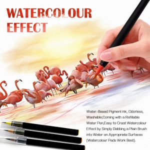 Amteker Watercolour Brush Pens Set – 20 Vibrant Colors for Artists