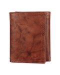 Dockers Men's Extra Capacity Slim Profile Trifold Wallet with Multiple Card Slots and ID Window, Brown Zip, One Size, Rfid Extra Capacity Slim Profile Trifold Wallet