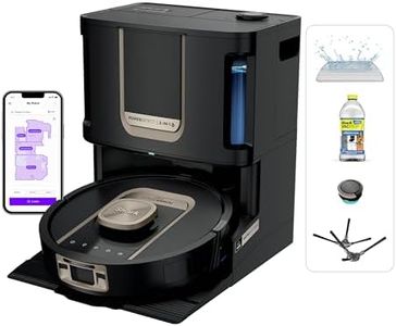 Shark Robot Vacuum & Mop Combo, PowerDetect ThermaCharged NeverTouch Pro, Self-Emptying, Self-Refill with Heated Mop Cleaning, 60-Day Capacity, 30-Day Tank, RV2920XECA (Canadian Version)