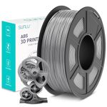 SUNLU ABS 3D Printer Filament, High Heat Resistant and Durable 3D Printer Filament, 1.75mm ABS 3D Filament, Dimensional Accuracy +/- 0.02mm, 1kg Spool (2.2lbs), Grey