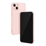 Without Logo - Non Working Replica 1:1 Phone Dummy Display Phone Model for Phone 13 / 13 Mini Fake Model Toy (5.4inches, Pink Blackscreen)