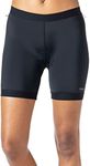 Terry Cycling Universal 5" Bike Liner Shorts for Womens Padded Cycling Shorts with Bike Chamois Bike Underwear Women, Black, Small