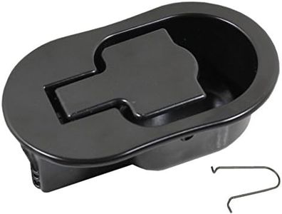 Reliable Recliner Replacement Parts ★ HANDLE COMES WITH CABLE HOOK ★ Sturdy Large Oval Black Solid Aluminum Metal Pull Recliner Handle 4-3/8" by 2-5/8" fits Ashley and Other Manufacturer Brands. Handle Only - Fits both 3mm and 6mm Cables (Car Door Flapper Style) Chair Release Handle for Sofa, Couch or Recliner