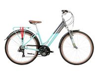 Raleigh - PTR15WT - Pioneer Trail 27.5 Inch 21 Speed Women's Hybrid Bike in Aqua / Silver Size Small