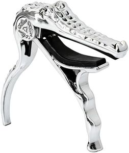 Alice Acoustic Guitar Alligator Capo - Aluminum Alloy Pearl Chrome Color Guitar Capo for Acoustic Guitar
