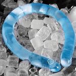 greenoliverox Silicone Neck Ice Ring Cooling Tube Reusable Neck Cooler Wearable Cold Ice Wrap for Summer Outdoor Indoor Use Hands Free Cooling Neck Band