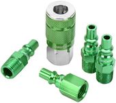 ColorConnex Coupler & Plug Kit, ARO Type B, 1/4" NPT, Green, 5-Piece - A71456B