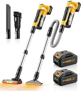 qimedo 8000mAh Cordless Vacuum Cleaner with 2 Batteries, 700W Powerful Suction, 90 Inch Extension Tube & 2L Dust Cup, 7 in 1 Stick Vacuum for Home, Hardwood Floor, Pet Hair, Dorm
