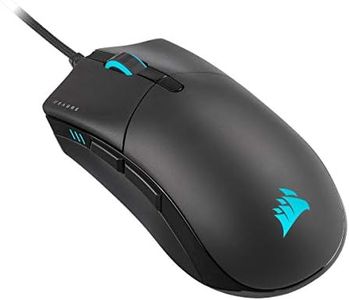 CORSAIR SABRE RGB Pro Champion Series FPS/MOBA Gaming Mouse -Ergonomic Shape for Esports and Competitive Play -Ultra-Lightweight 74g -Flexible Paracord Cable -CORSAIR Quickstrike Buttons with Zero Gap