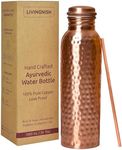 LIVINGNISH 100% Pure Copper Water B