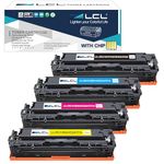 LCL Remanufactured for HP 131X 128A 131A CF210X CF210A CF211A CF212A CF213A (4-Pack, Black, Cyan, Magenta, Yellow) Toner Cartridge for HP Laserjet Pro 200 Color M251n M251nw MFP M276n MFP M276nw