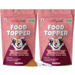 Cuddly Tails Dog Food Topper - Chicken Liver with Pumpkin Seeds - 200 g (2 × 100 g) | Grain-Free Meal Enhancer for Picky Eaters | Dog Food Seasoning Powder | for Puppy, Adult and Senior Dogs
