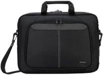 Targus Intellect Slim Slipcase Bag with Durable Water-Resistant Nylon, Two Large Exterior Pockets, Removable Shoulder Strap, Protective Sleeve for 15.6-Inch Laptop and Tablet, Black (TBT240US)