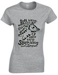 Crown Designs Soft Kitty Warm Kitty Comedy TV Show Inspired Gift for Women & Teenagers Fitted T-Shirts Tops - Grey/L - 10/12