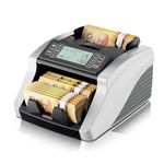 Aneken Money Counter Machine, Value Counting, UV/MG/MT/IR/DD Counterfeit Detection, 3.7" LCD Display Cash Counting Machine, CAD Bill Counter,1200 Bills/min, Silver