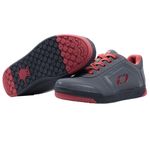 O'Neal | Mountain Bike Shoes | MTB Downhill Freeride | Vegan | Balance Between Grip and Foot repositioning, Honeycomb Sole Structure | Pinned Flat Pedal V.22 Shoe | Adult | Grey Red | 46