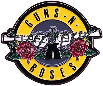 Distrigeek Pins Collection GNR Gun's - Spilla in metallo smaltato - Axl Roses Slash Gruppo Cantante Hard Rock per donna uomo - idea regalo originale, Email