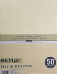 Recollections Cream Cardstock - 65lb Cardstock - Paper Cardstock - Craft Cardstock - Cardstock Pack of 50