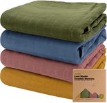 4-Pack Muslin Swaddle Blankets for 