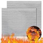 GWHOLE BBQ Grill Mesh Mat 2 PCS Non