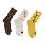 TTD 3 Packs Street Fashion Socks tube cotton socks for men and women skateboarding stockings