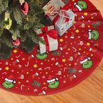 Christmas Tree Skirt ,Christmas Tree Decorations ,Christmas Ornament for Home Decor for Xmas Party Supplies Gift 48"