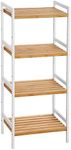 SONGMICS 4-Tier Bamboo Storage Rack