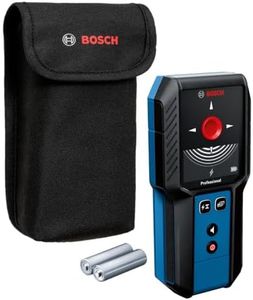 BOSCH GMS120-27 Wall Scanner and Stud Finder, Detects Wood, Metal, and Live Wires Behind Your Wall - Includes 2 AA Batteries and Pouch