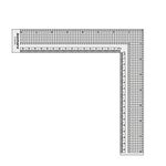 Isomars Grid L - Ruler 8" For Tailoring and General Purpose |Quilting Rulers for Fashion Designing