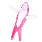 FXICH Inflatable Costume Adult shark costume- Funny Dress Party Costume for Adult Halloween blue (inflatable shark costume pink)