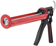 Bates- Caulking Gun, 25:1 Thrust Ratio, Black & Red, Caulking Tool Gun, Heavy Duty Caulk Gun No Drip Caulk Gun, Hand Caulking Guns, Silicone Gun, Caulking Gun Tool, Caulk Guns, Caulking Gun Dripless