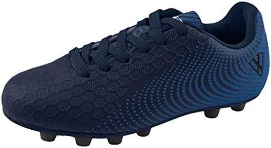 Vizari Stealth Firm Ground Soccer Cleats - Lightweight, Durable & Comfortable Kids & Youth Soccer Cleats with Excellent Traction - Girls & Boys Soccer Shoes with Padded Heel & Anti-Stretch Lining
