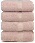 Ariv Premium Bamboo Cotton Bath Towels - Natural, Ultra Absorbent and Eco-Friendly 30" X 52" (Blush)