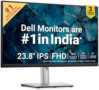 Dell P2422H 24 Inch, FHD Monitor 1920x1080 Pixels, IPS Panel, 3-Year Warranty, Low BlueLight Technology, 3-Sided Bezelless, HDMI, VGA, DP & USB Ports, Adjustment Pivot (Rotation), Swivel, Tilt|Black