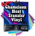 Mermaid Vinyl HTV Chameleon HTV Heat Transfer Vinyl Bundle 6 Colors HTV Vinyl Iron on Vinyl Sheets Without Roll Holographic Blue Ombre Teal Purple for Shirts and Crafts