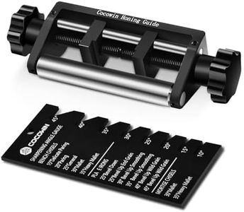 Honing Guide for Chisels and Planes with Extend Roller Wheel, Angle Fixture Guage from 10° to 45°Chisel Sharpening Kit Guide, Chisel Sharpener Jig, Fits Chisels or Planer Blades 0.1" to 2.8"