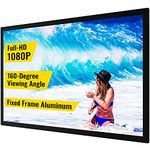 VEVOR Projection Screen 16:9 4K HDTV Movie Screen Fixed Frame 3D Projector Screen for 4K HDTV Movie Theater Outdoor Use (110inch)