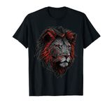 Lion Animal Print Art Polygon Lion T-Shirt