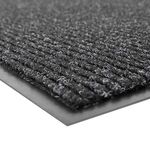 NoTrax 109 Brush Step Entrance Mat, for Lobbies and Indoor Entranceways, 3' Width x 5' Length x 3/8" Thickness, Charcoal